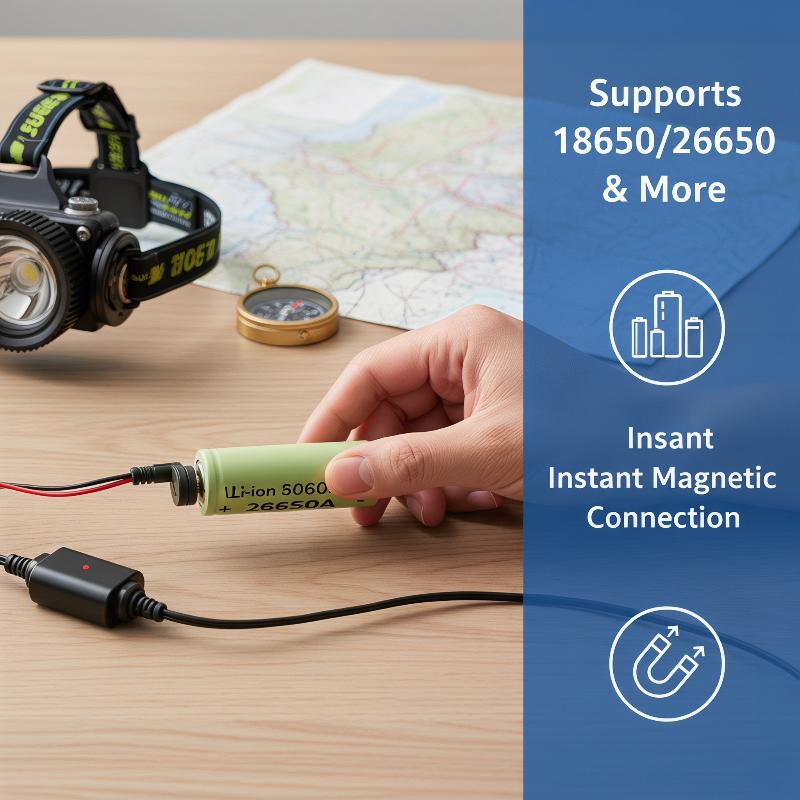 Magnetic Charging Cable - Magnetic Lithium Battery Charger Universal 3.7V