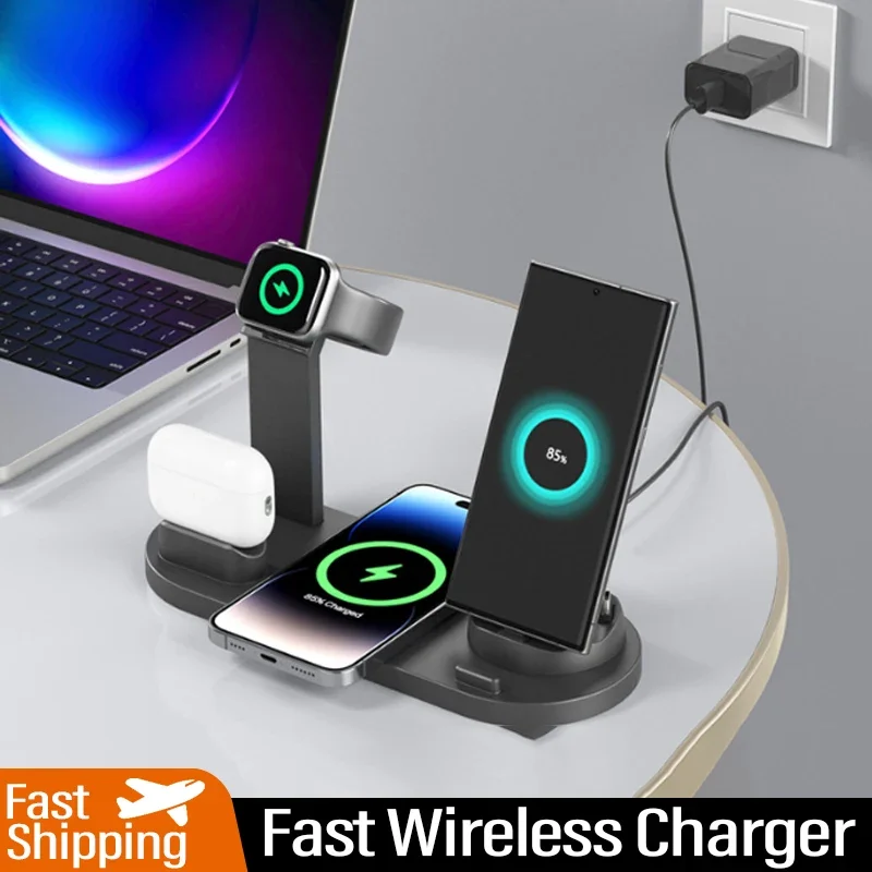 Wireless Phone Charger Pad - 3 In 1 Wireless Charger Stand