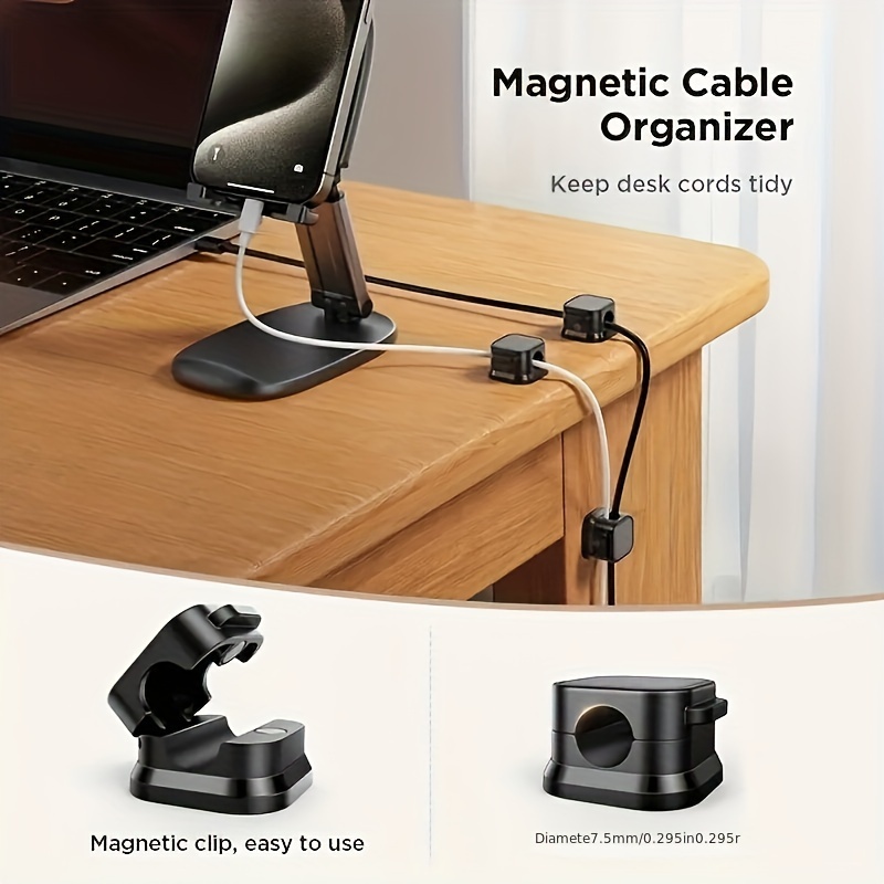 6/12Pcs PP Magnetic Cable Clip - Magnetic Charging Cable recensie en prijs