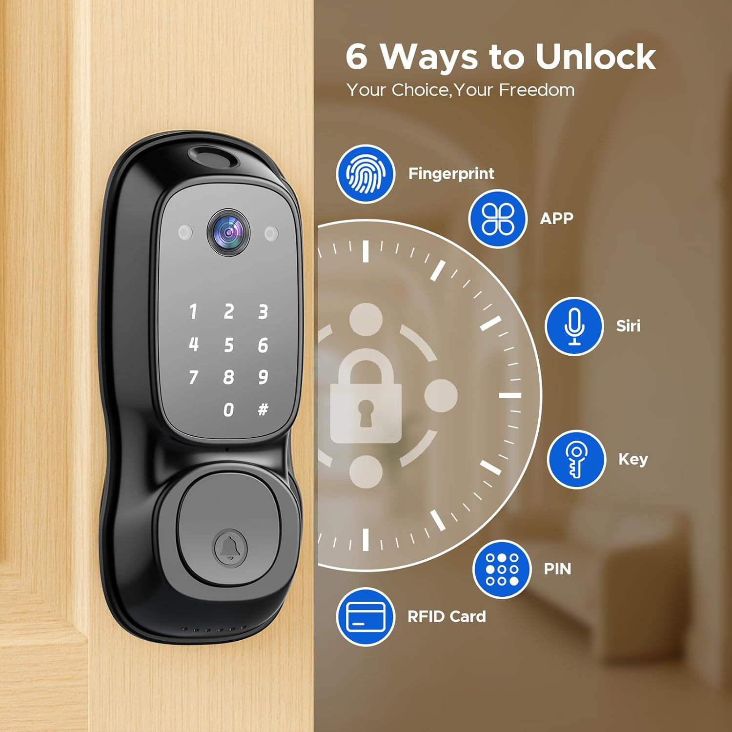 Tuya Wifi Smart Door Lock ‎Cam - Electronics & Gadgets Charging Gocable 8 In 1 Edc 100W Cable recensie en prijs