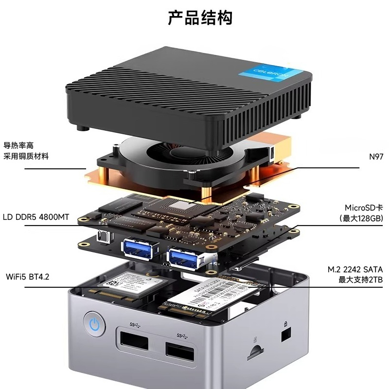 G5 Alder Lake N97 MINI PC Wind - Mini Pc Windows recensie en prijs