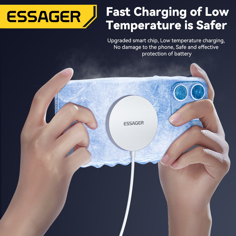 Essager 15W Magnetic Qi Wirele - Magnetic Charging Cable recensie en prijs