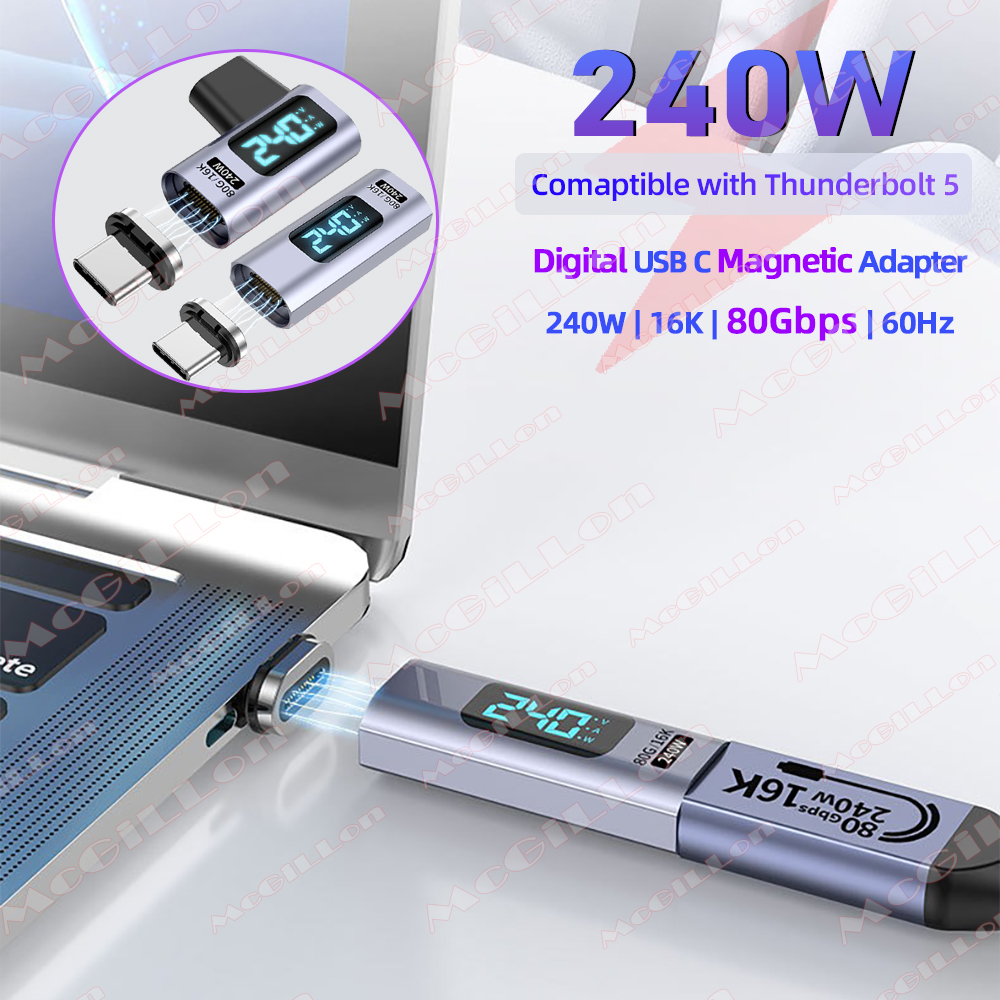 USB4.0 240W 80Gbps Thunderbolt - Magnetic Charging Cable recensie en prijs
