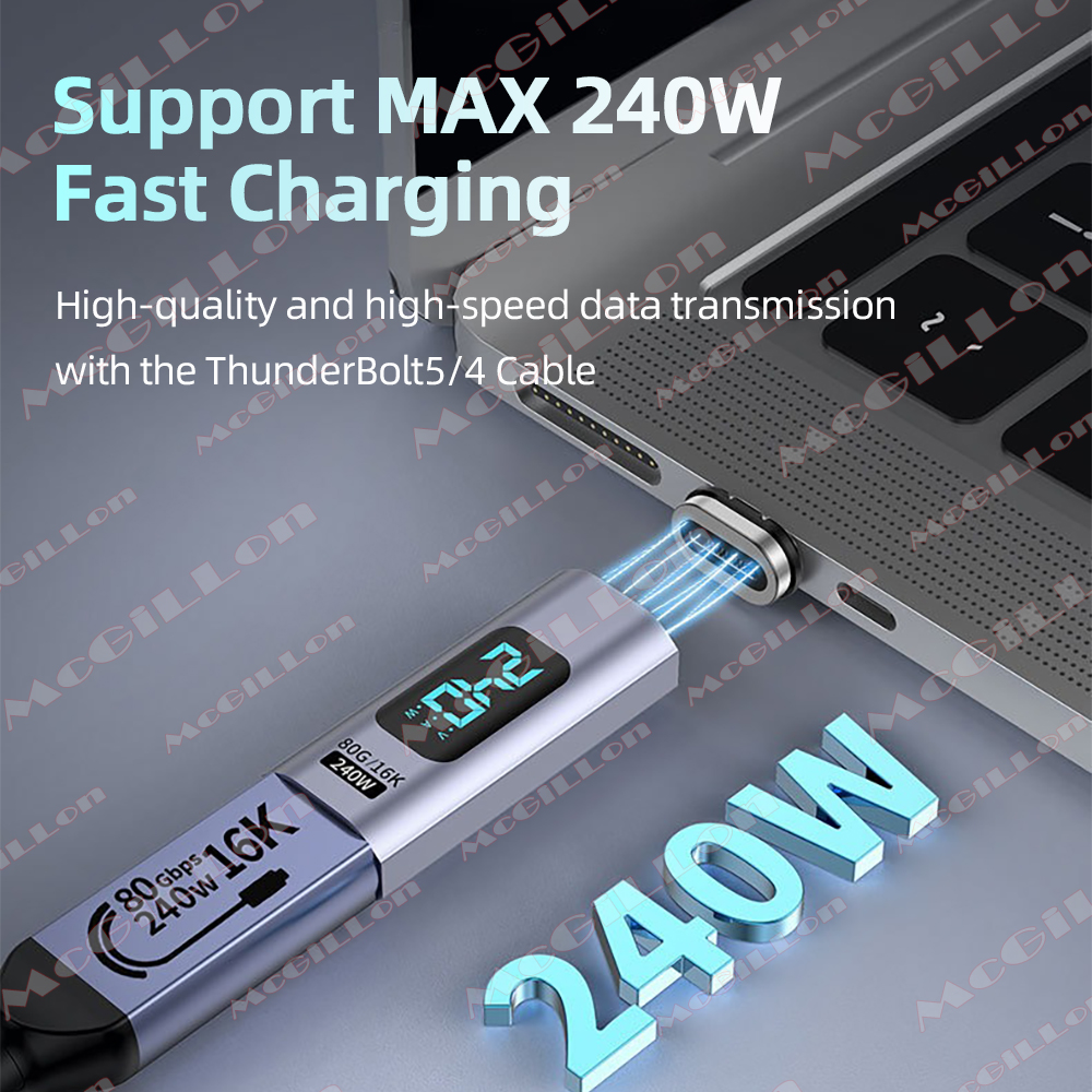 USB4.0 240W 80Gbps Thunderbolt - Magnetic Charging Cable recensie en prijs