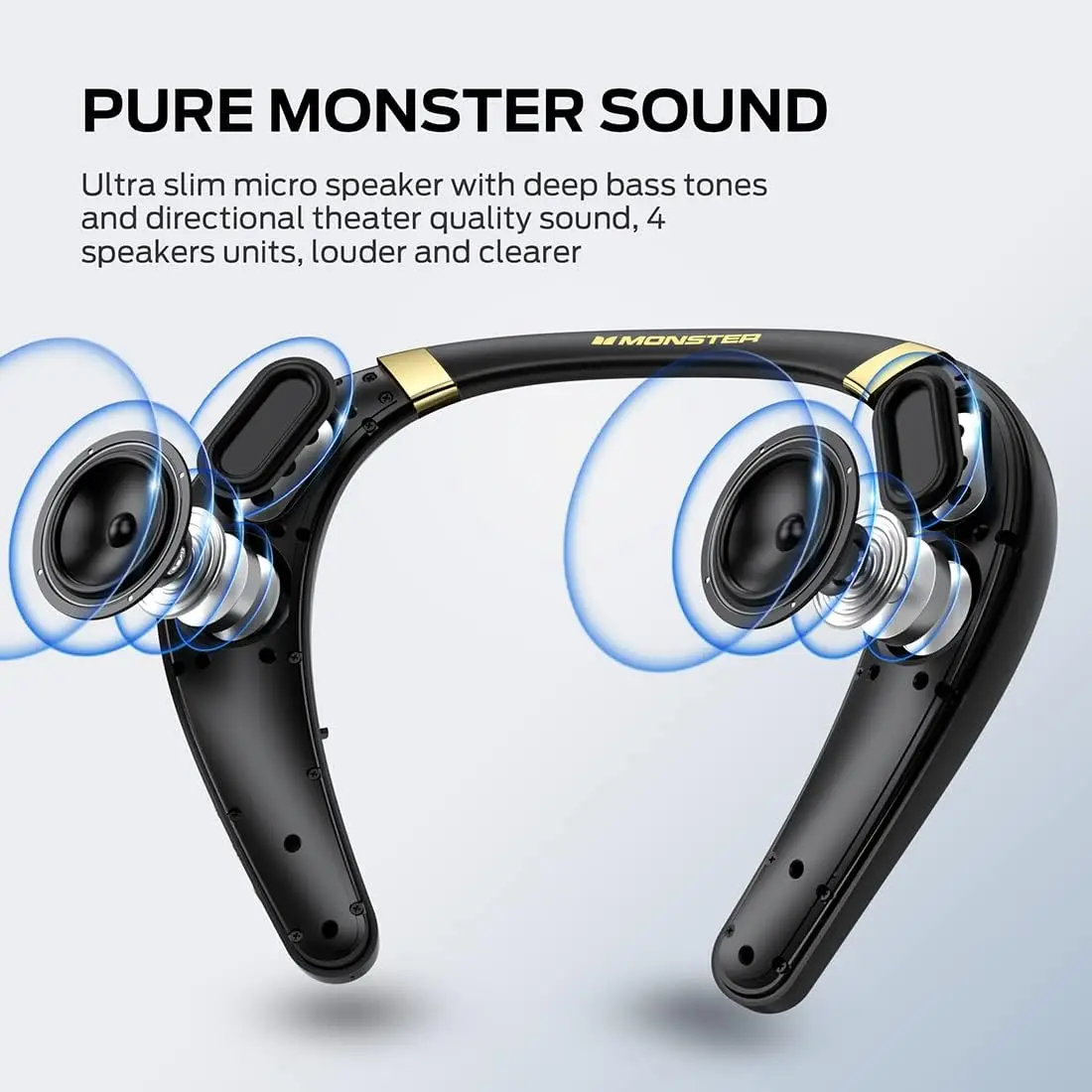 New Monster Boomerang Neck Ban - Bluetooth Speaker Waterproof recensie en prijs
