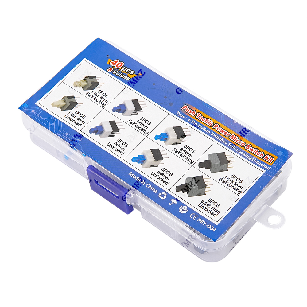 40PCS 8Values Push Tactile Mic - Diy Electronics Gadgets recensie en prijs