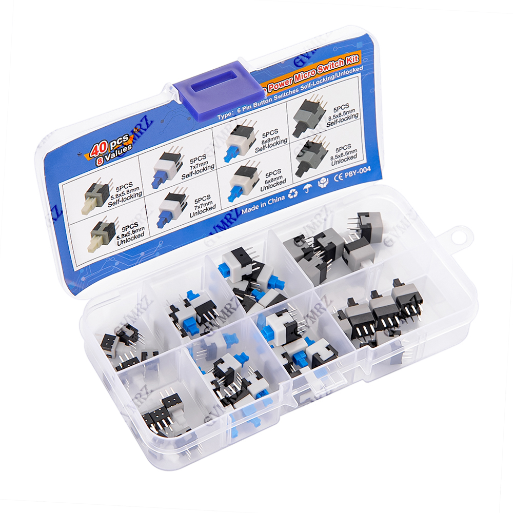 40PCS 8Values Push Tactile Mic - Diy Electronics Gadgets recensie en prijs