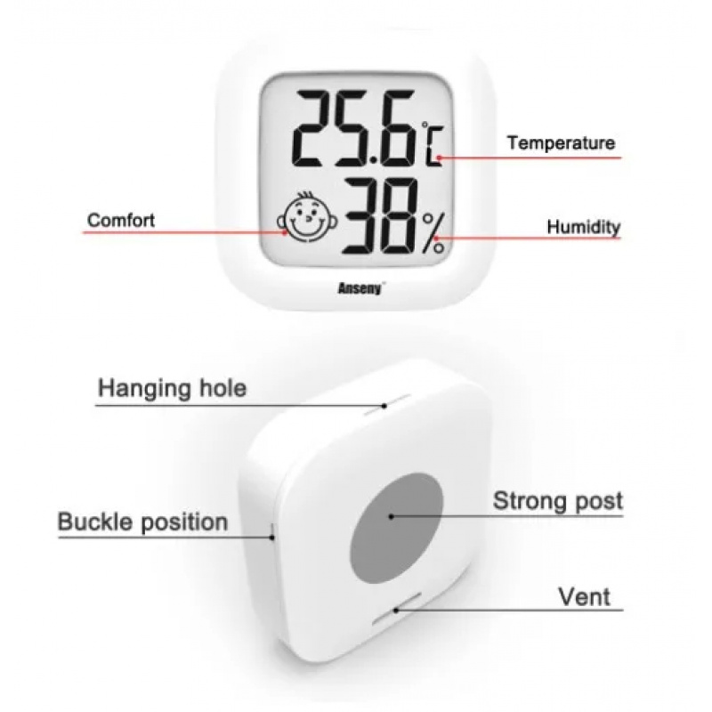 LCD Digital Thermometer Hygrom - Unique Electronics Gadgets recensie en prijs