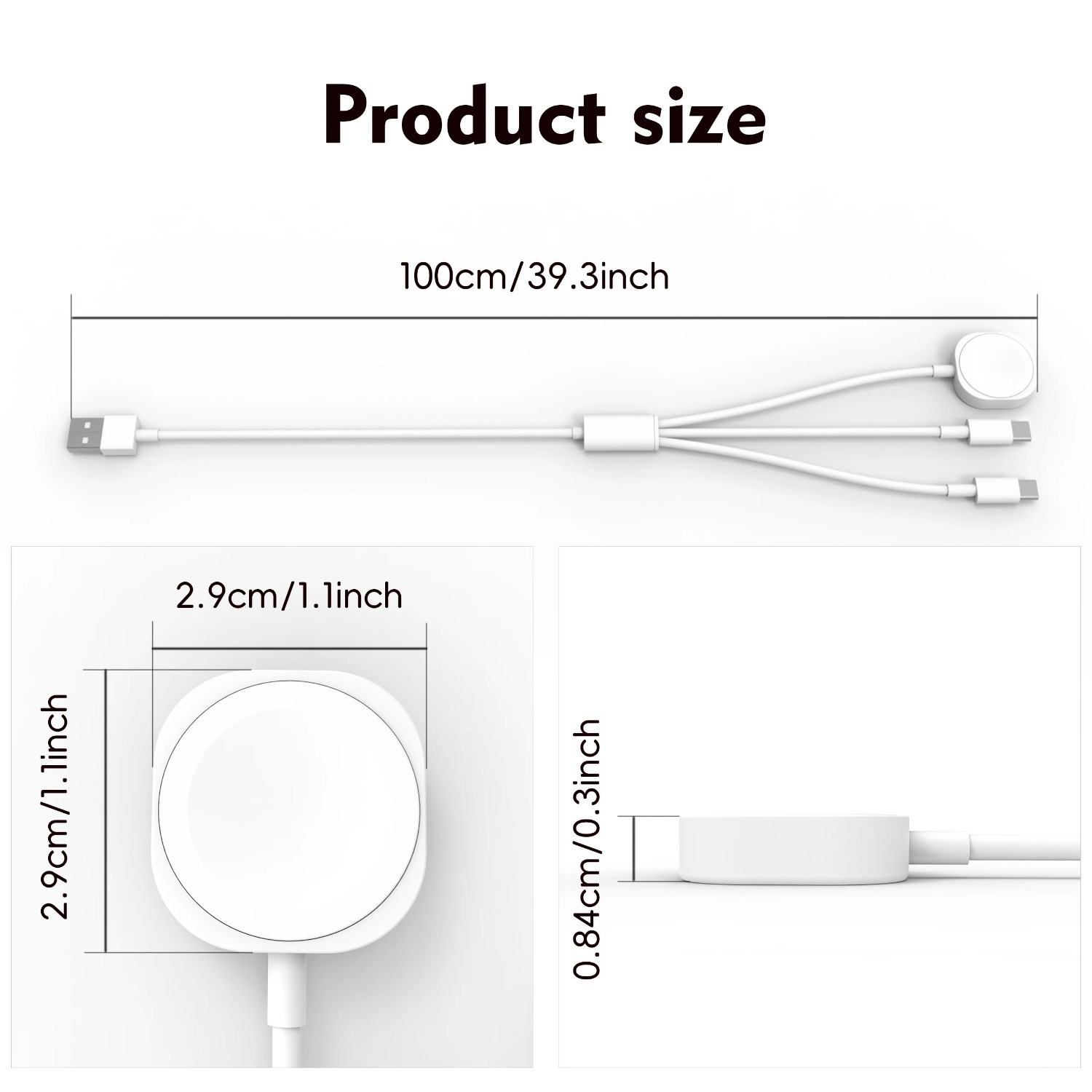3 in 1  Magnetic Watch Charger - Magnetic Charging Cable recensie en prijs