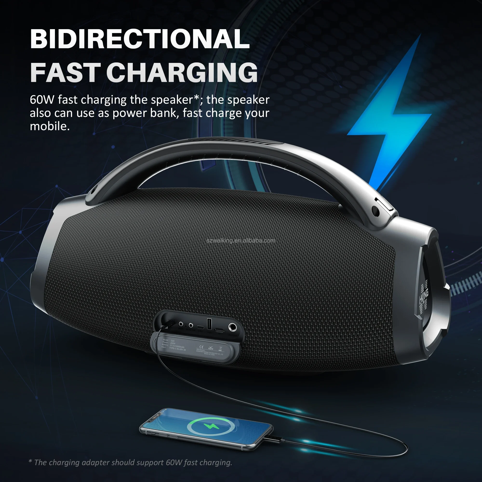W-KING New Arrival X20 D20 Wat - Bluetooth Speaker Waterproof recensie en prijs