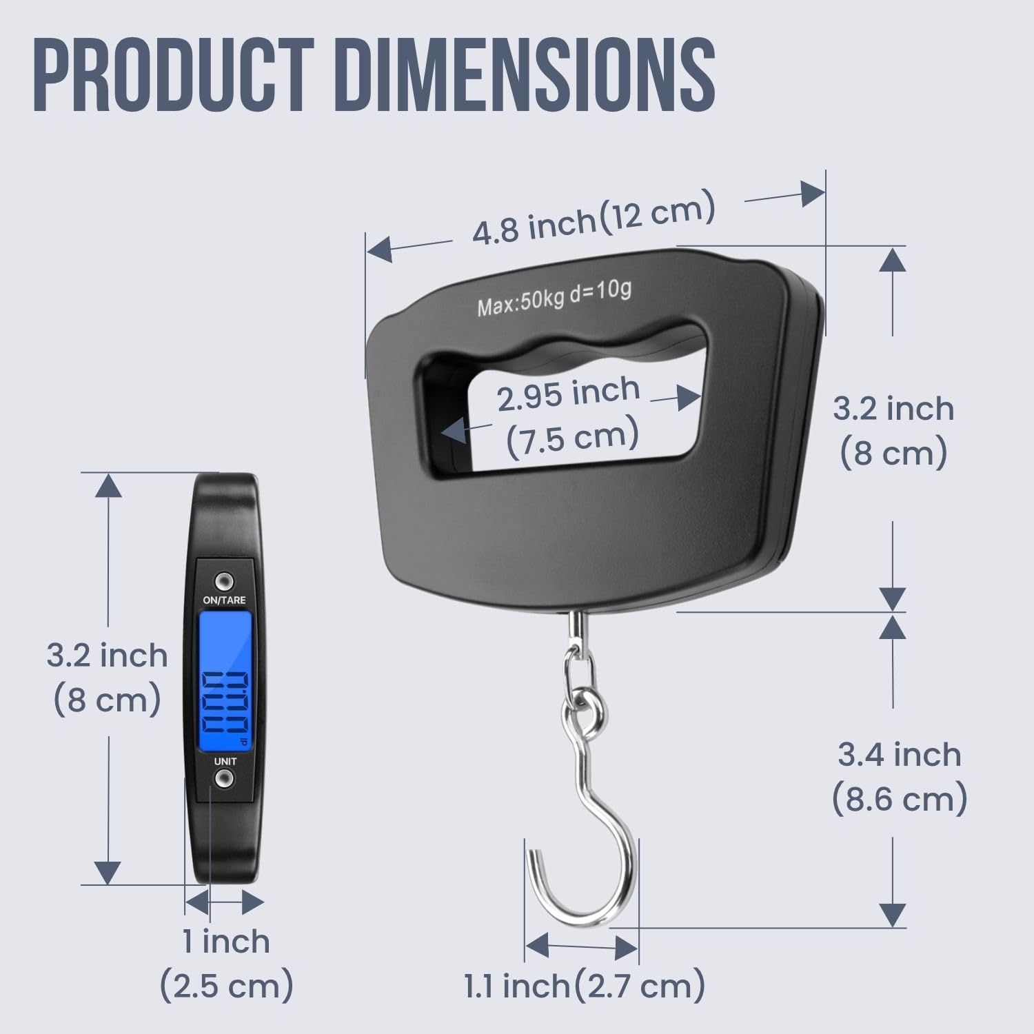 50Kg 10g Luggage Weight Scale, - Unique Electronics Gadgets recensie en prijs
