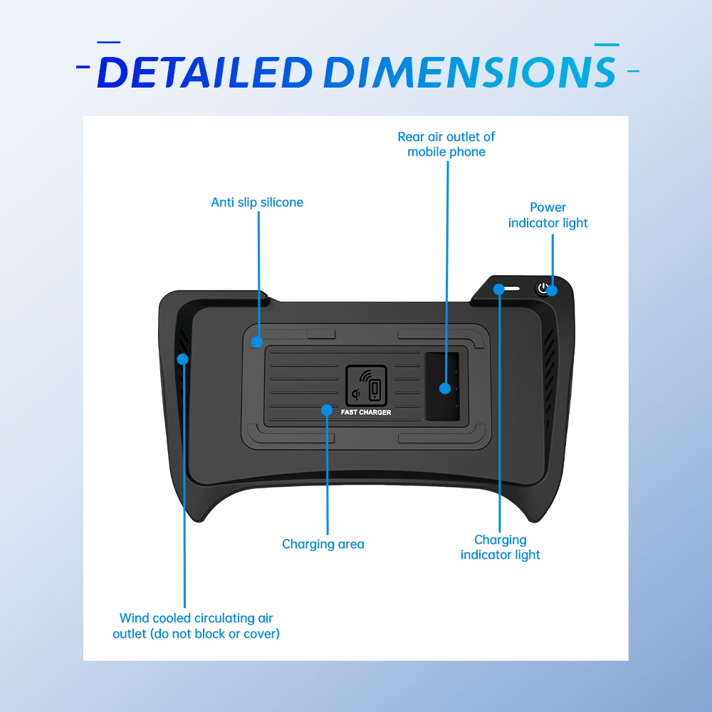 For Toyota Harrier Venza 15W W - Wireless Phone Charger Pad recensie en prijs