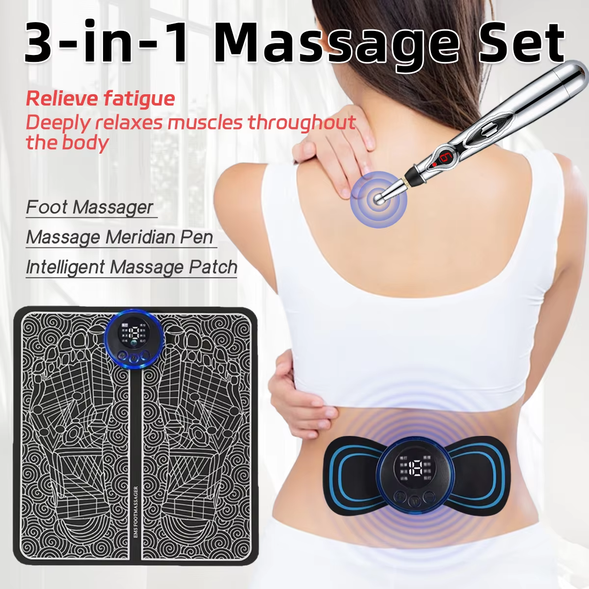 3PCS Home Massager Set EMS Foo - Unique Electronics Gadgets recensie en prijs