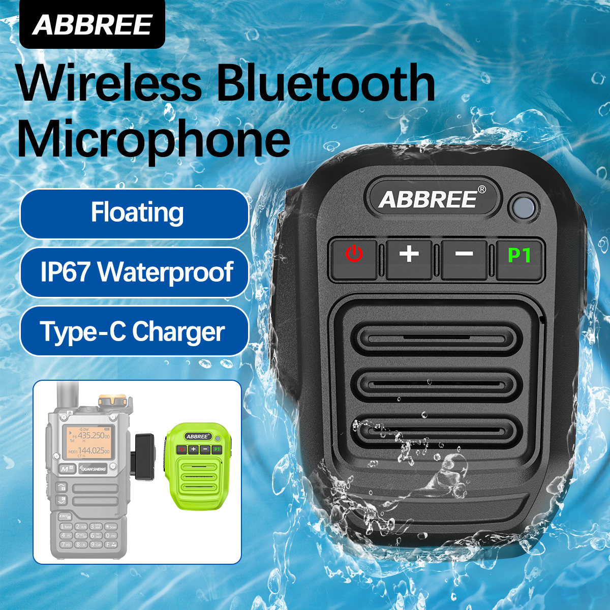 ABBREE Walkie Talkie Wireless  - Bluetooth Speaker Waterproof recensie en prijs