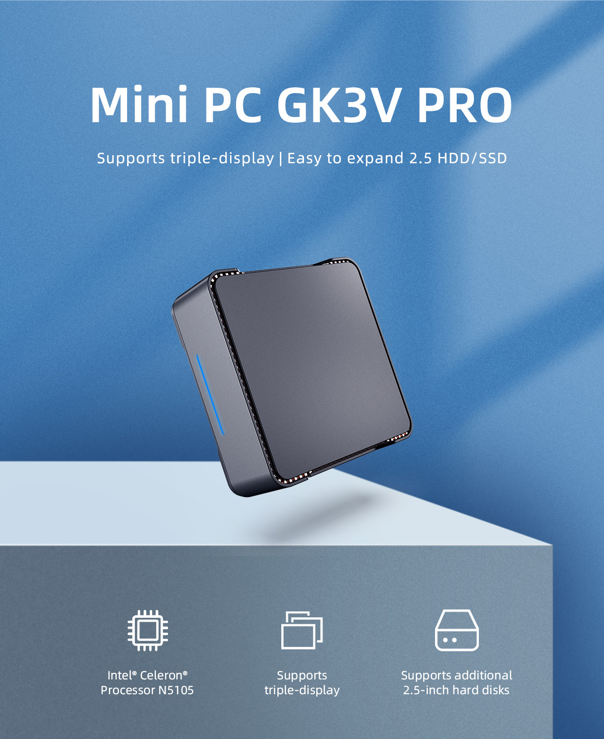 GK3V Pro mini pc Intel N5105 R - Mini Pc Windows recensie en prijs
