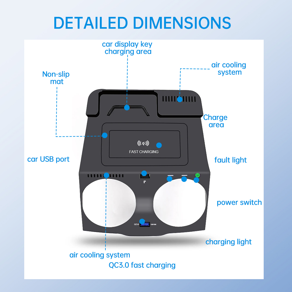 For BMW 5 6 Series G30 G38 G32 - Wireless Phone Charger Pad recensie en prijs