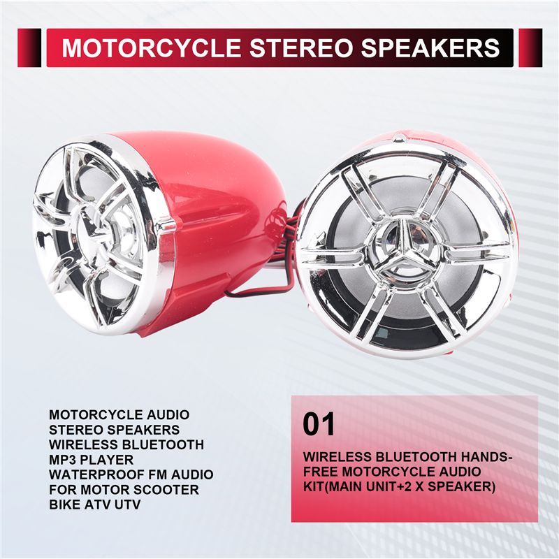 Motorcycle Audio Stereo Speake - Bluetooth Speaker Waterproof recensie en prijs