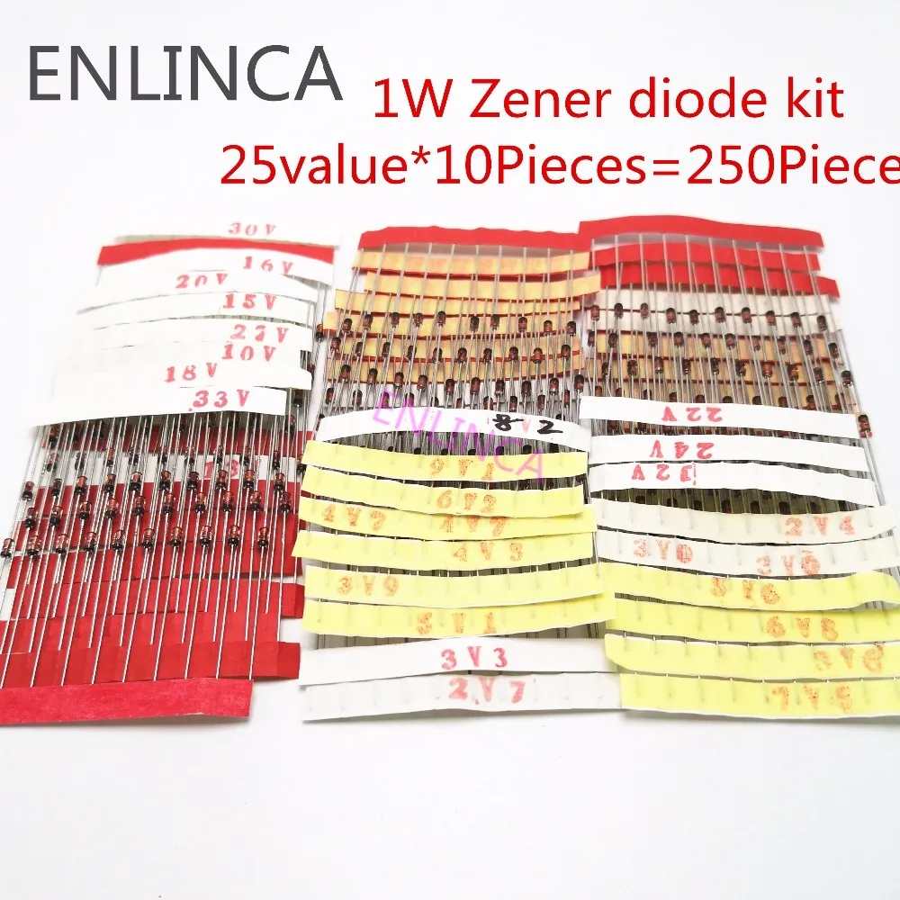 1W Zener diode kit 3V-33V 14va - Diy Electronics Gadgets recensie en prijs