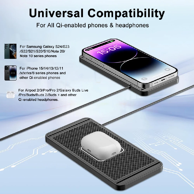 Car Wireless Charger Silicone  - Wireless Phone Charger Pad recensie en prijs